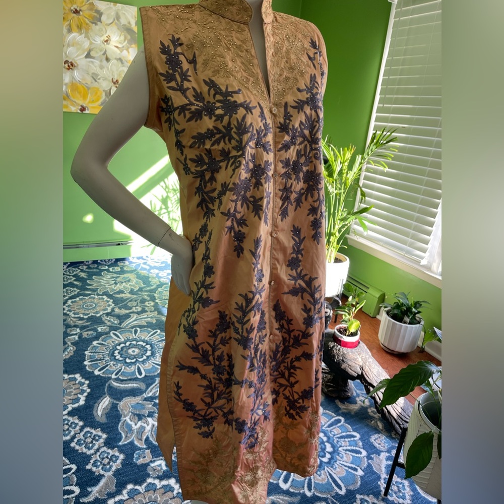 Indian Pajami suit with dupatta.